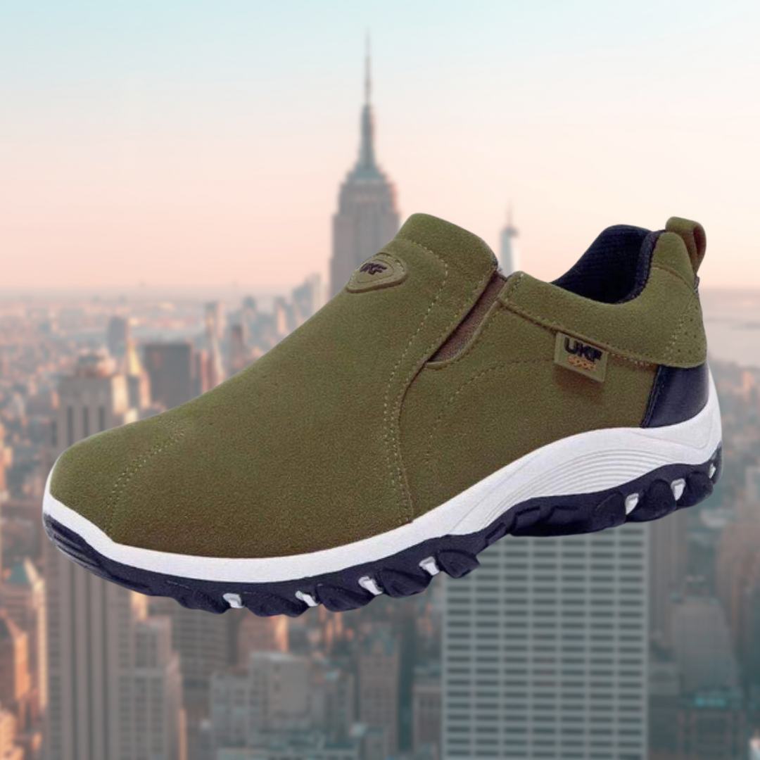 Men's Suede-Effect Shoes – Durable Sole and Everyday Comfort