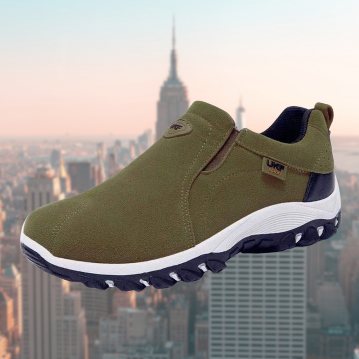 Men's Suede-Effect Shoes – Durable Sole and Everyday Comfort