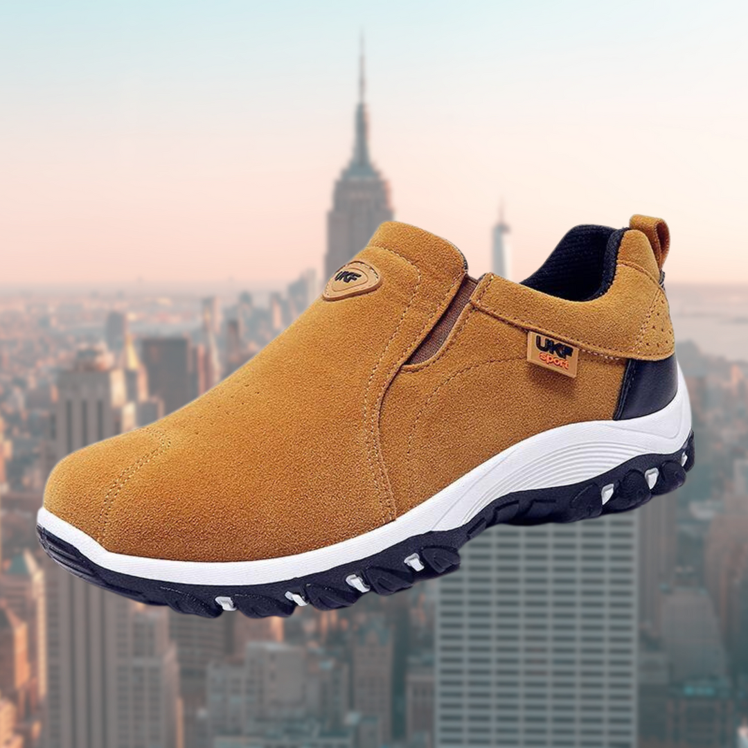 Men's Suede-Effect Shoes – Durable Sole and Everyday Comfort