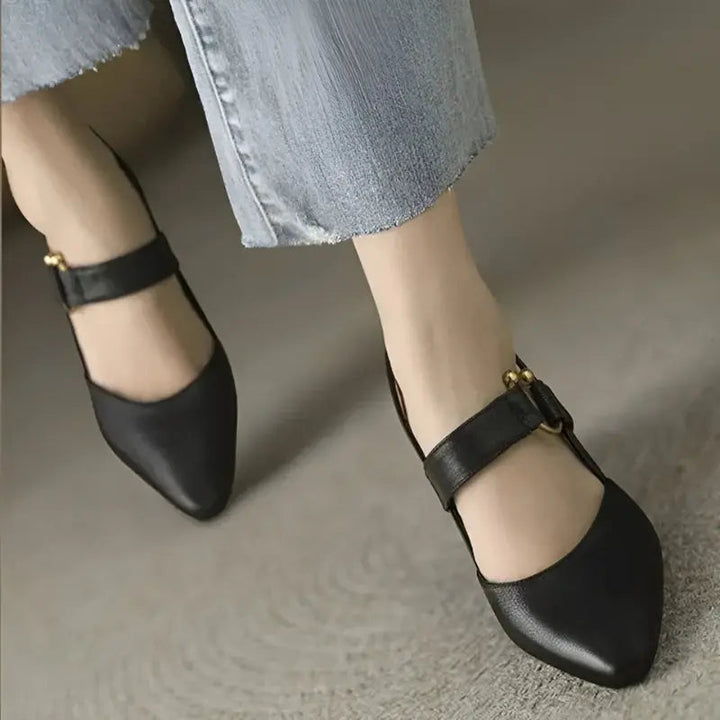 Women's Pointed Toe High Heel Sandals – Buckle Strap