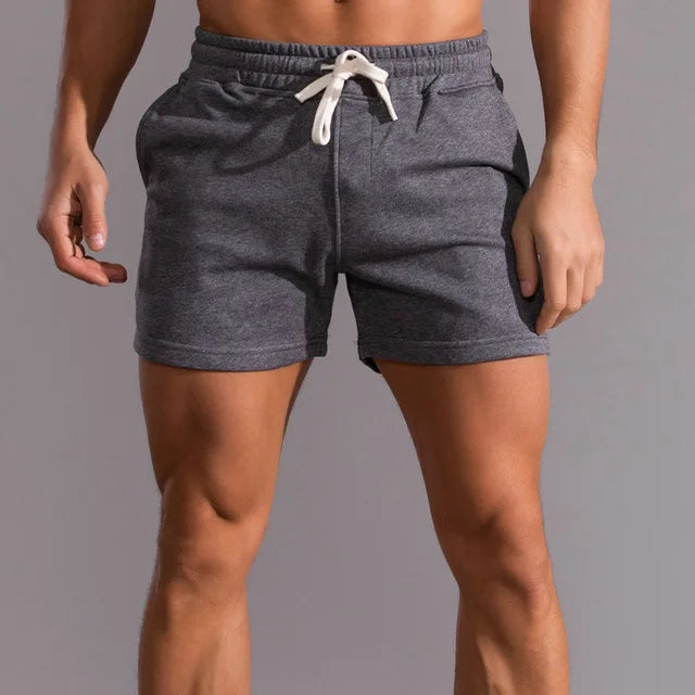Short Jogger Homme en Coton – Coupe Décontractée avec Poches Utilitaires