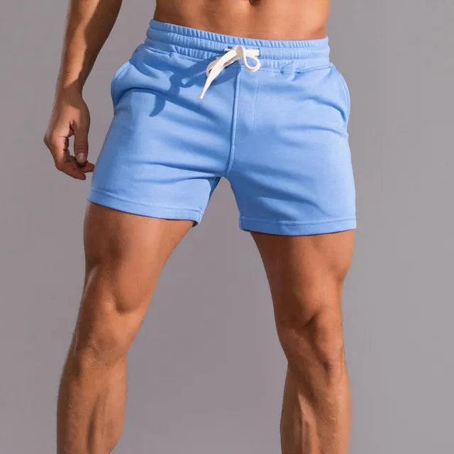 Short Jogger Homme en Coton – Coupe Décontractée avec Poches Utilitaires