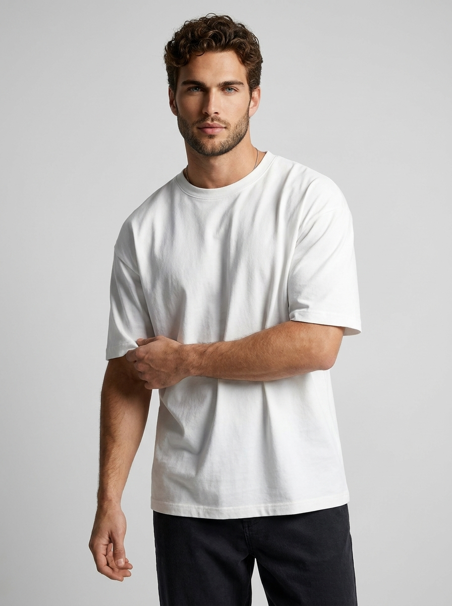 Oversize Unisex T-shirt i Bomuld – Afslappet Pasform