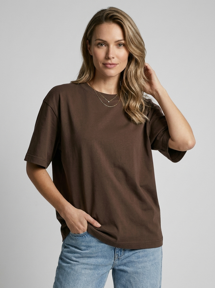 Oversize Unisex T-shirt i Bomuld – Afslappet Pasform