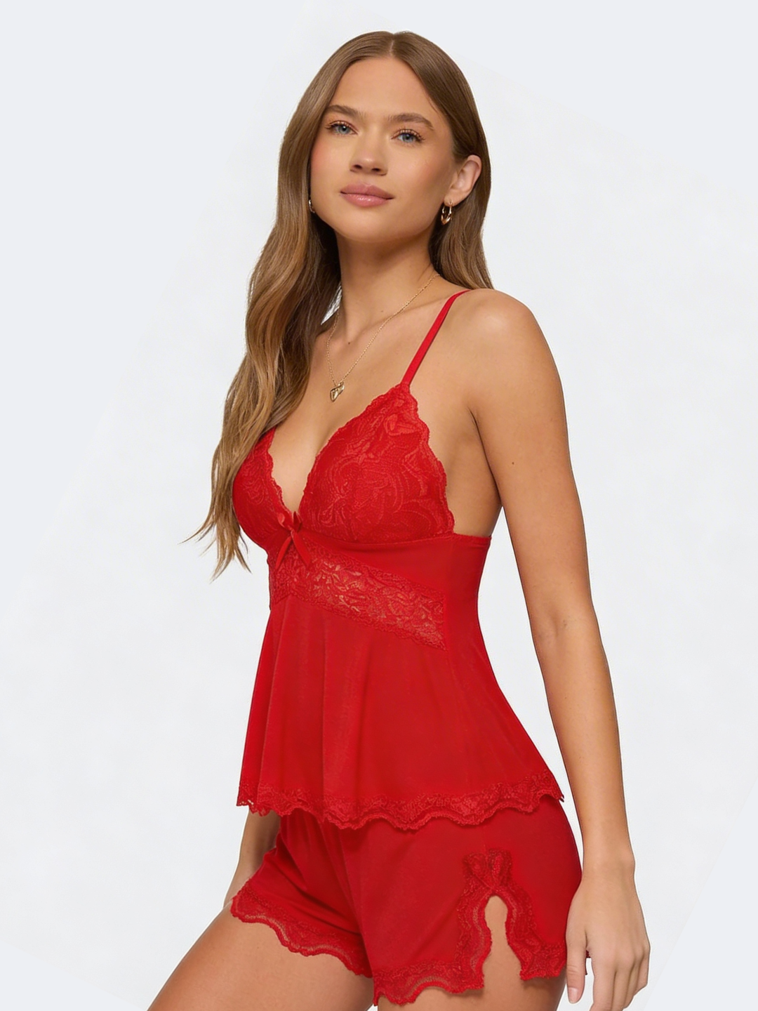 Set Top e Shorts in Pizzo Donna – Comfort ed Eleganza