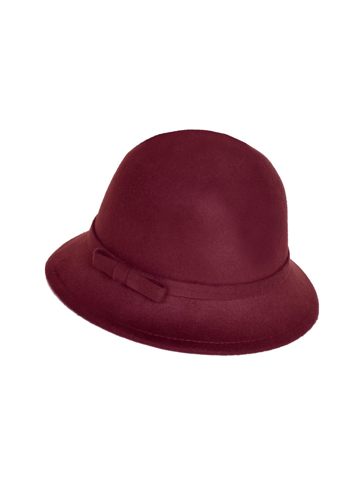 Vintage Glockenhut für Damen – Elegantes Schleifendetail
