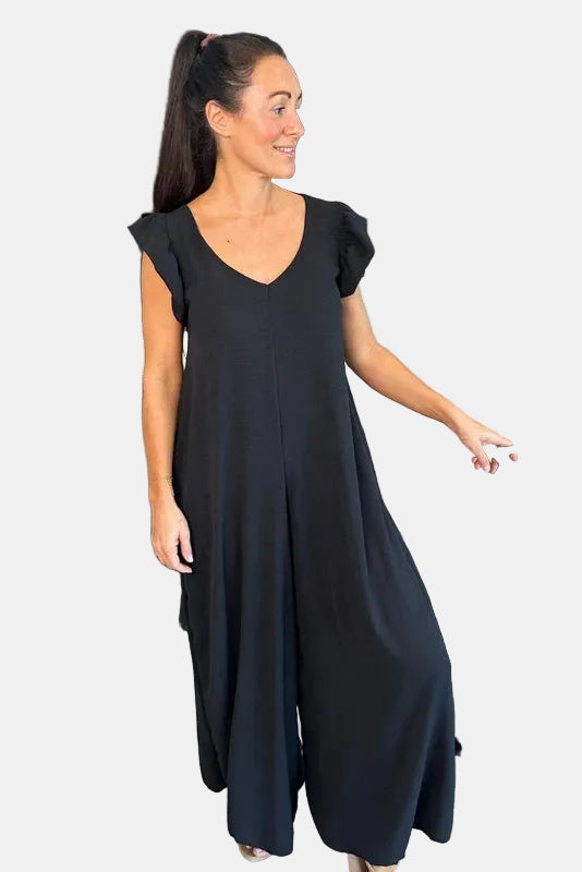 Combinaison Maxi Femme Sans Manches – Silhouette Fluide en A