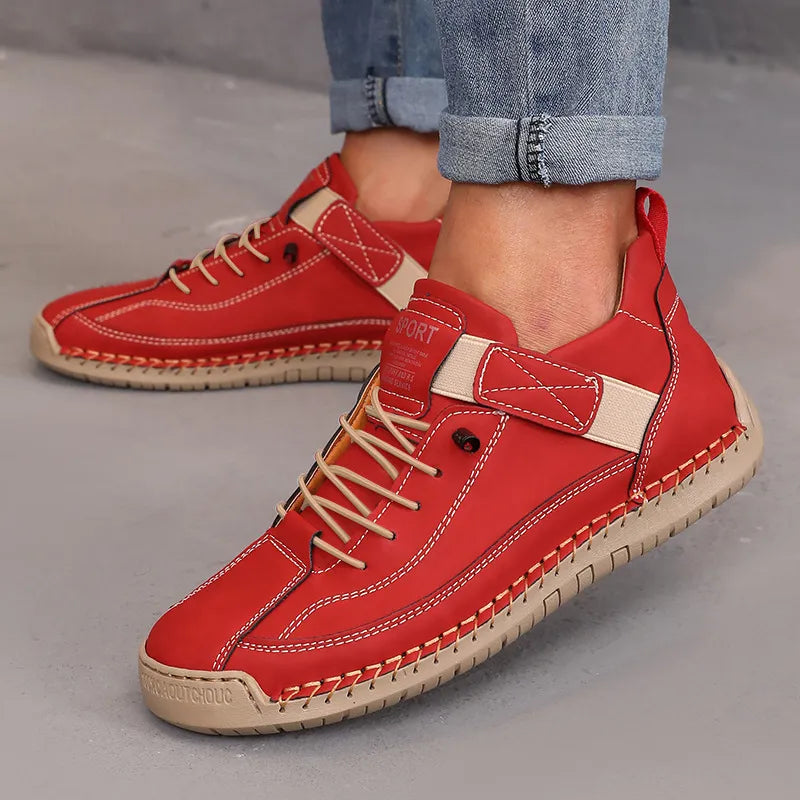 Botte Femme Casual Extérieur – Couture Main Tige Basse