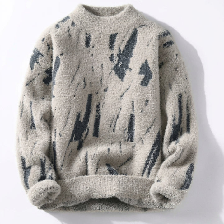 Pull Homme Maille Épais – Doublure Polaire Coupe Ample
