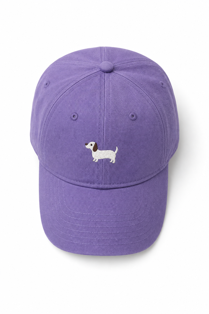 Casquette Femme en Coton – Motif Brodé Teckel