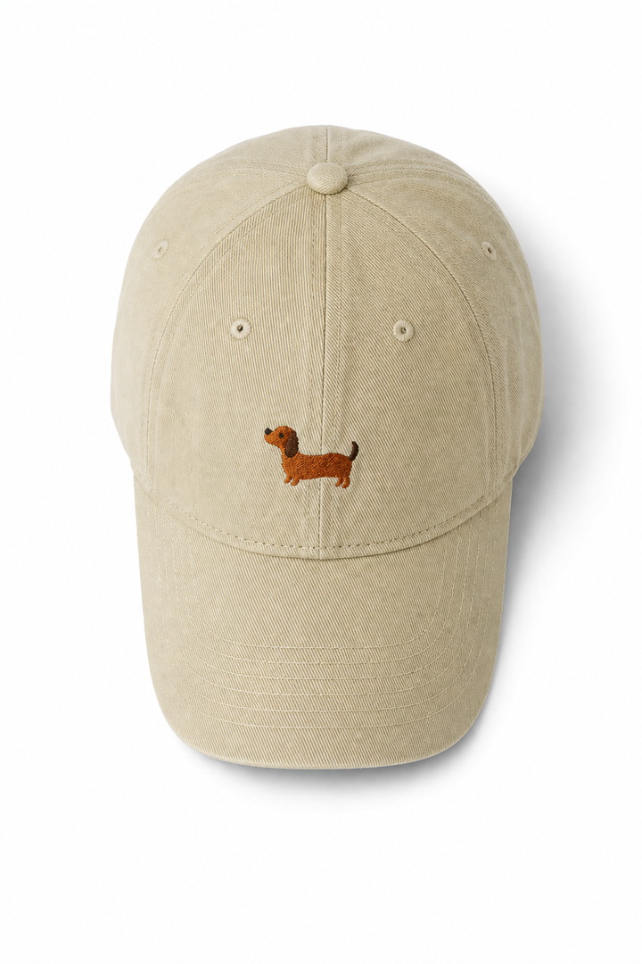 Casquette Femme en Coton – Motif Brodé Teckel