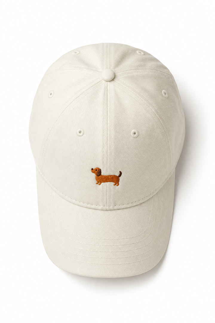Casquette Femme en Coton – Motif Brodé Teckel