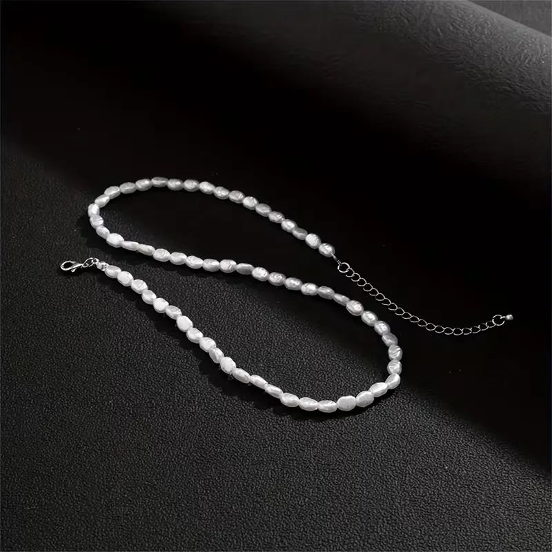 Collana Uomo Perle Barocche – Perle di Imitazione e Madreperla