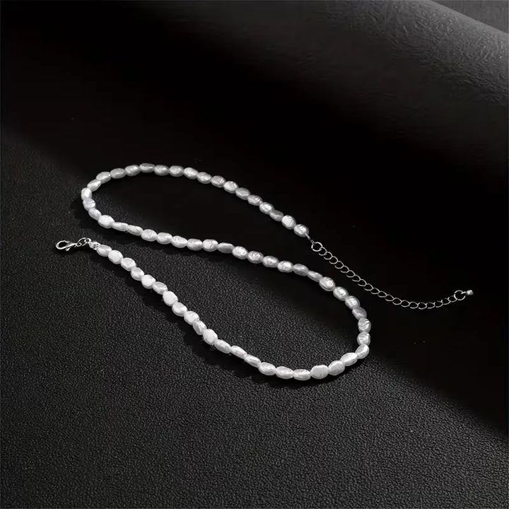 Collana Uomo Perle Barocche – Perle di Imitazione e Madreperla