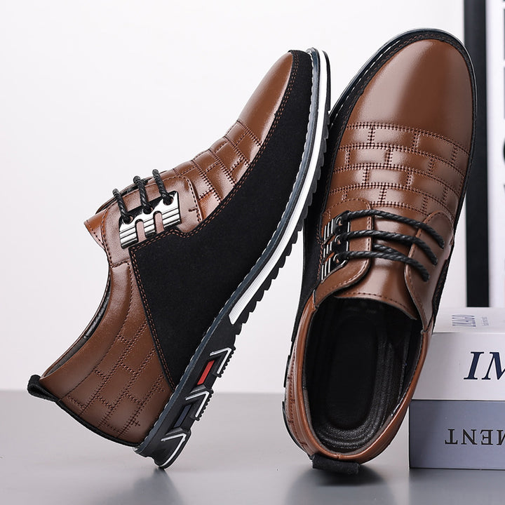 Chaussures Homme à Lacets – Tige Texturée et Panneaux Brossés