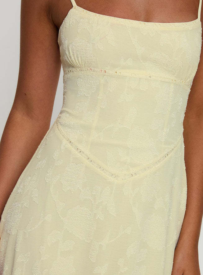 Elegant Maxi Blomstret Kjole til Kvinder – Smalle Stropper Snøret Ryg