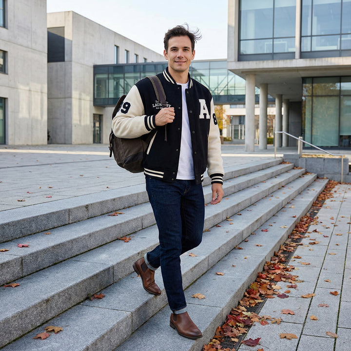 Giacca Varsity in cashmere uomo