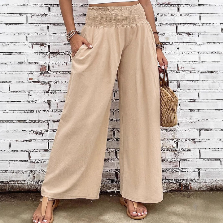 Pantaloni Donna Vita Alta Gamba Larga – Taglio Casual