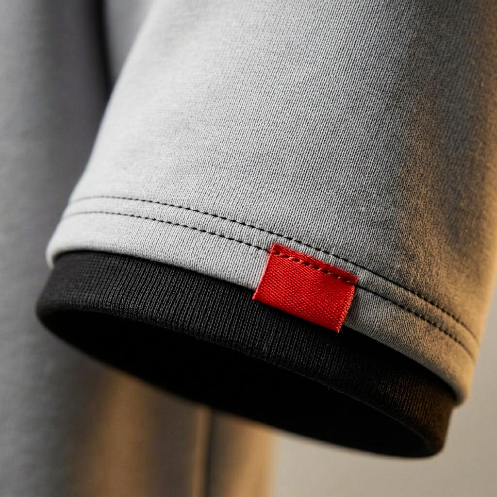 Herren-Kapuzen-T-Shirt aus Baumwolle – Oversize Streetwear Lässiger Schnitt
