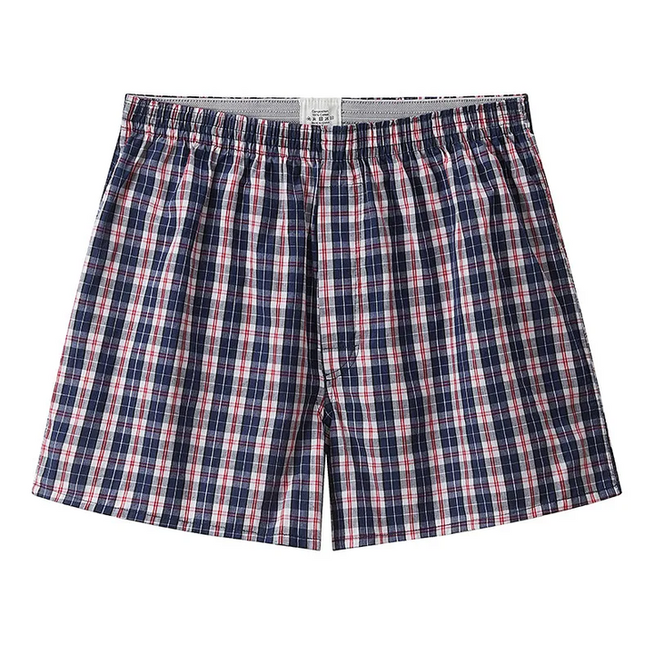 3er-Pack Herren Boxershorts aus kariert gewebter Baumwolle – atmungsaktiver Komfort