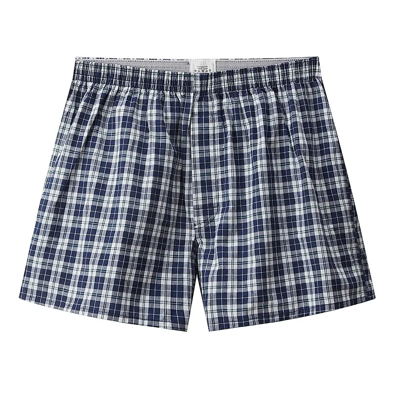 3er-Pack Herren Boxershorts aus kariert gewebter Baumwolle – atmungsaktiver Komfort