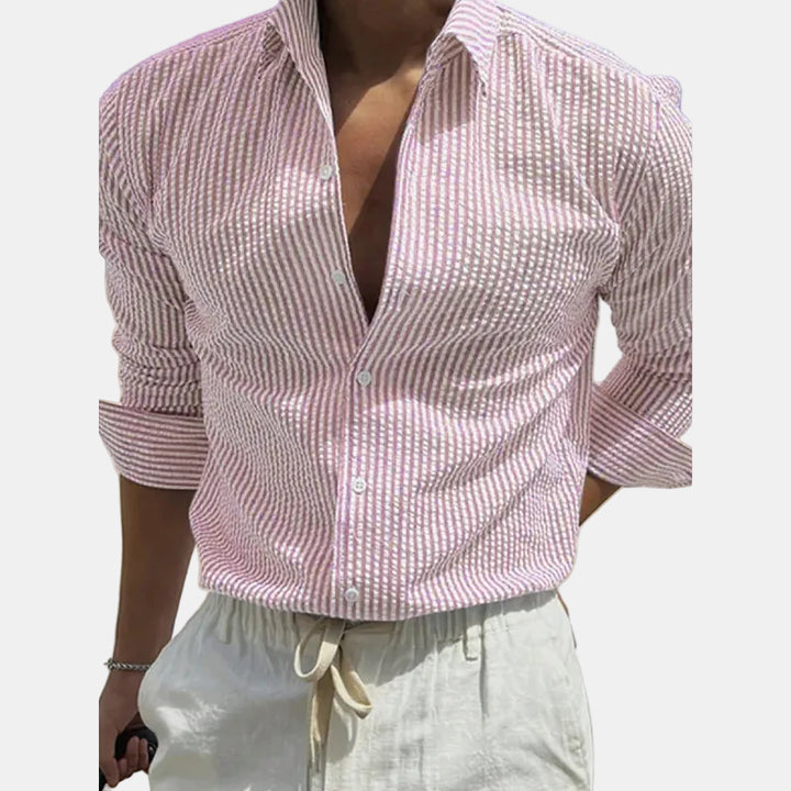 Camicia Uomo Slim a Righe – Taglio Slim Business