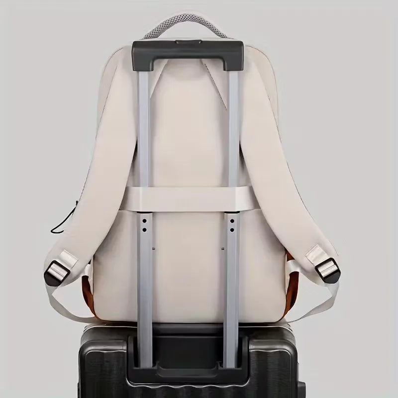 Unisex Rucksack aus wasserdichtem Oxford-Gewebe – zweifarbig mit gepolsterten Trägern