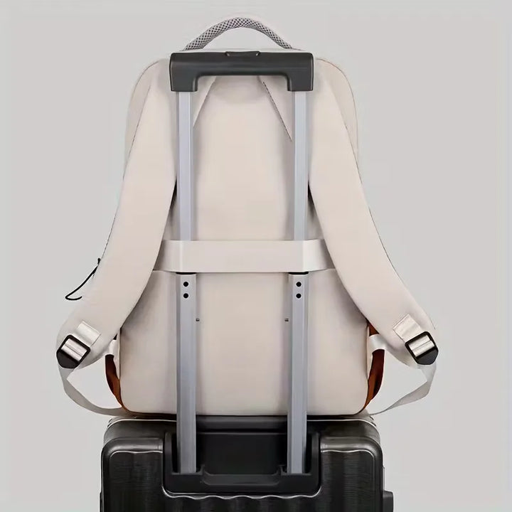 Unisex Rucksack aus wasserdichtem Oxford-Gewebe – zweifarbig mit gepolsterten Trägern