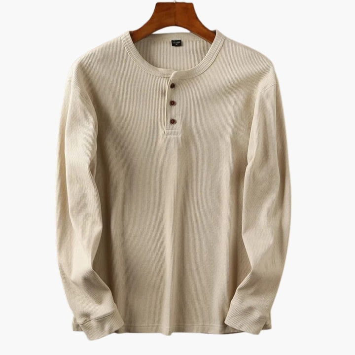 Camicia Uomo Slim Fit Manica Lunga – Collo Costine Stile Quotidiano