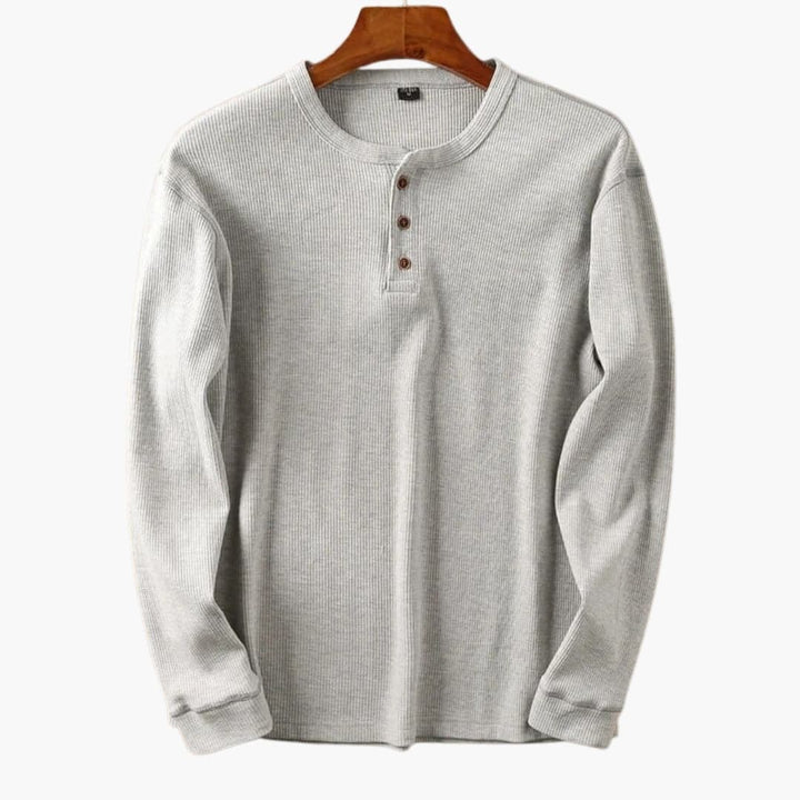 Camicia Uomo Slim Fit Manica Lunga – Collo Costine Stile Quotidiano