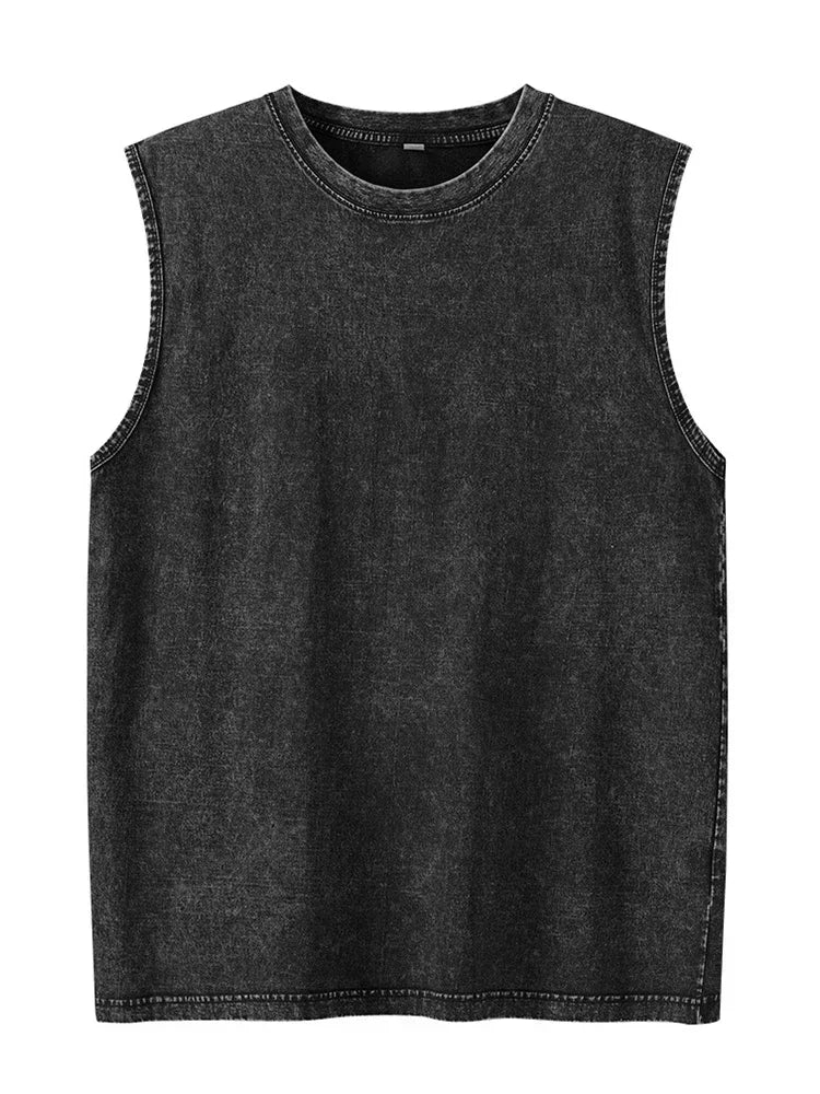 Men's Cotton Sleeveless Vest – Minimalist Streetwear Fit