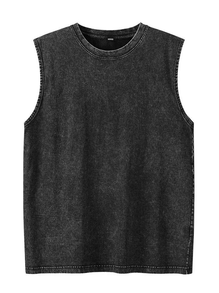 Men's Cotton Sleeveless Vest – Minimalist Streetwear Fit