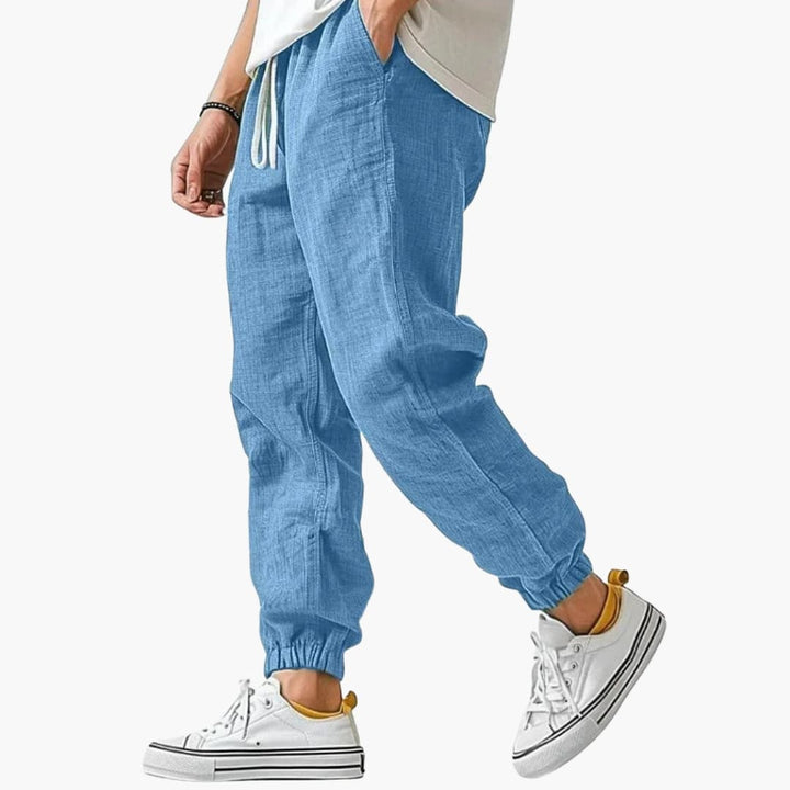 Pantaloni Uomo Dritti – Vita Elasticizzata Taglio Casual