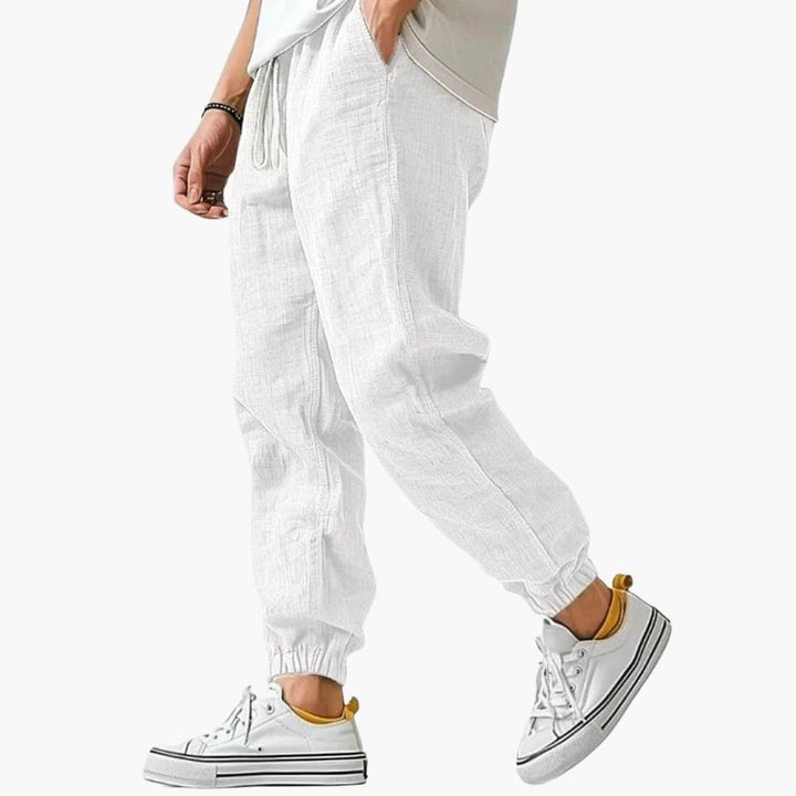 Pantaloni Uomo Dritti – Vita Elasticizzata Taglio Casual