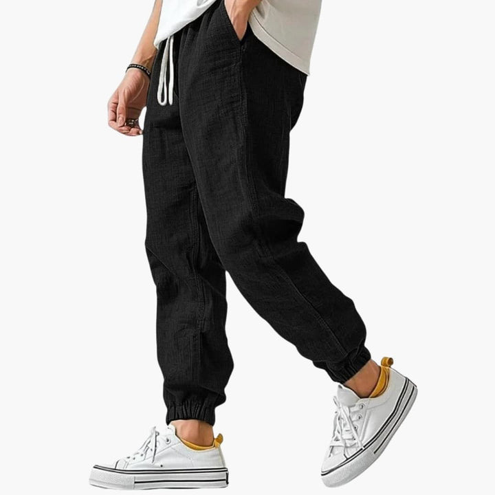 Pantaloni Uomo Dritti – Vita Elasticizzata Taglio Casual