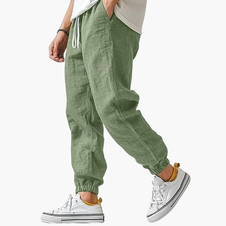 Pantaloni Uomo Dritti – Vita Elasticizzata Taglio Casual