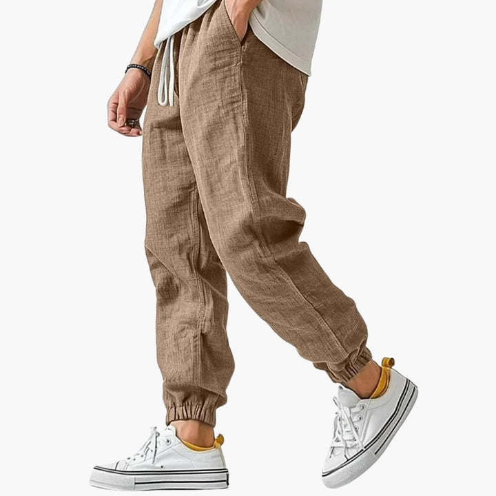 Pantaloni Uomo Dritti – Vita Elasticizzata Taglio Casual