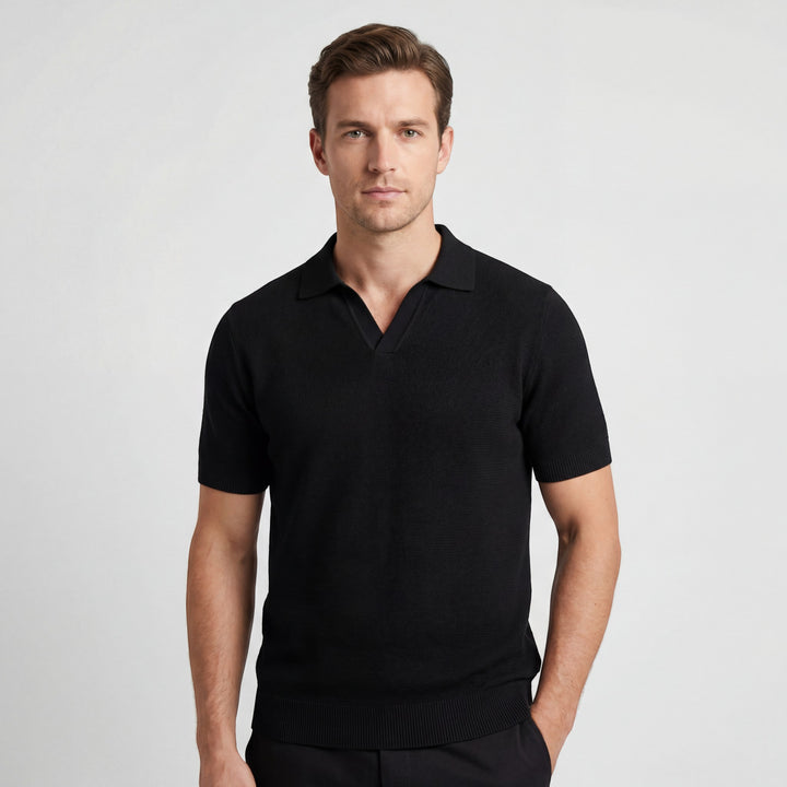 Herren Poloshirt aus Baumwollstrick – Slim Fit