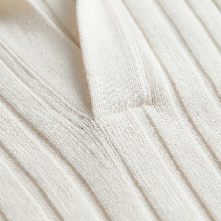 Polo uomo in maglia traspirante – Texture traforata ariosa