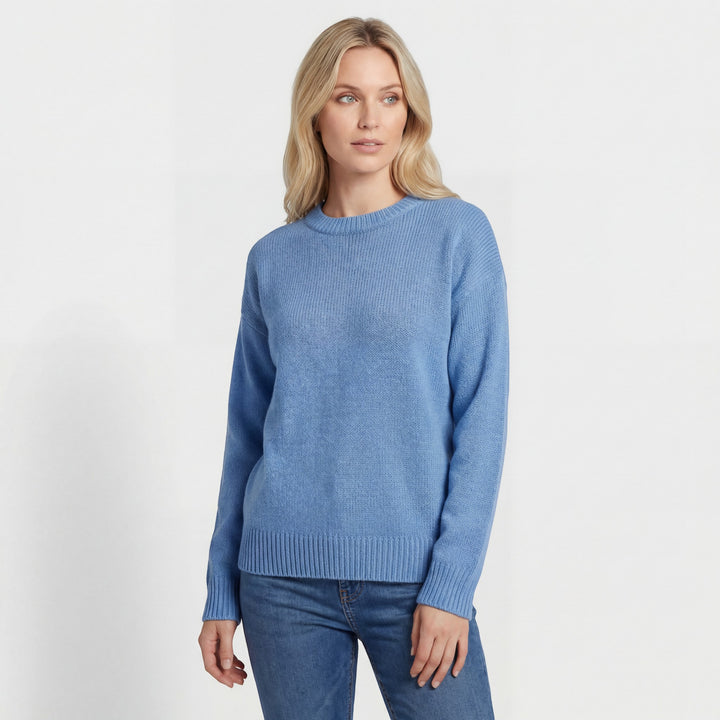 Pullover Damen Rundhalsausschnitt – Weite Passform | Weiches Fleecefutter