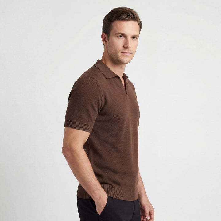 Herren Poloshirt aus Baumwollstrick – Slim Fit