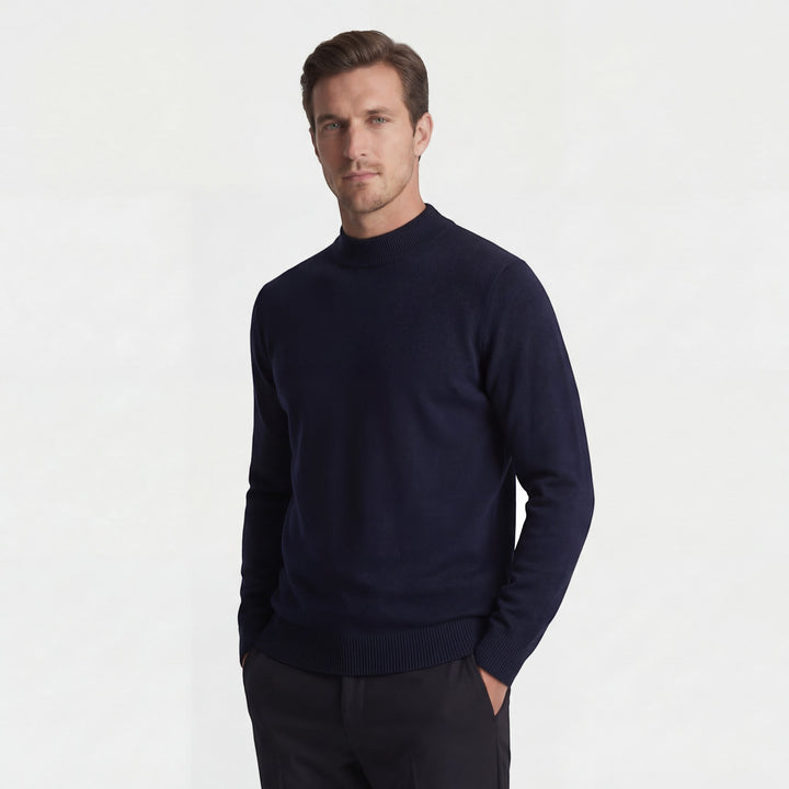 Herrenfeinstrickpullover – Pullover mit Rundhalsausschnitt, taillierter Schnitt