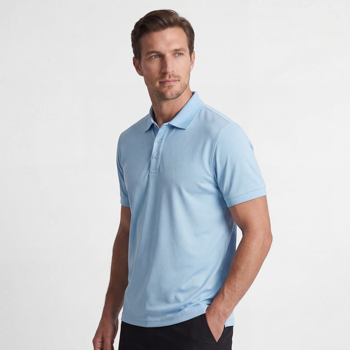 Herren Polo aus Baumwolle – Kurze Ärmel Eng anliegende Passform