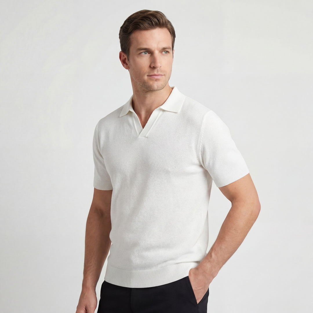 Herren Poloshirt aus Baumwollstrick – Slim Fit