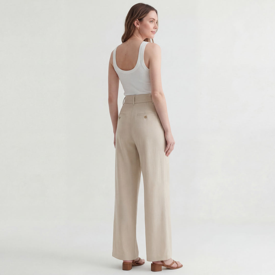 Damenweite Baumwollhose – Schmeichelhafte Passform