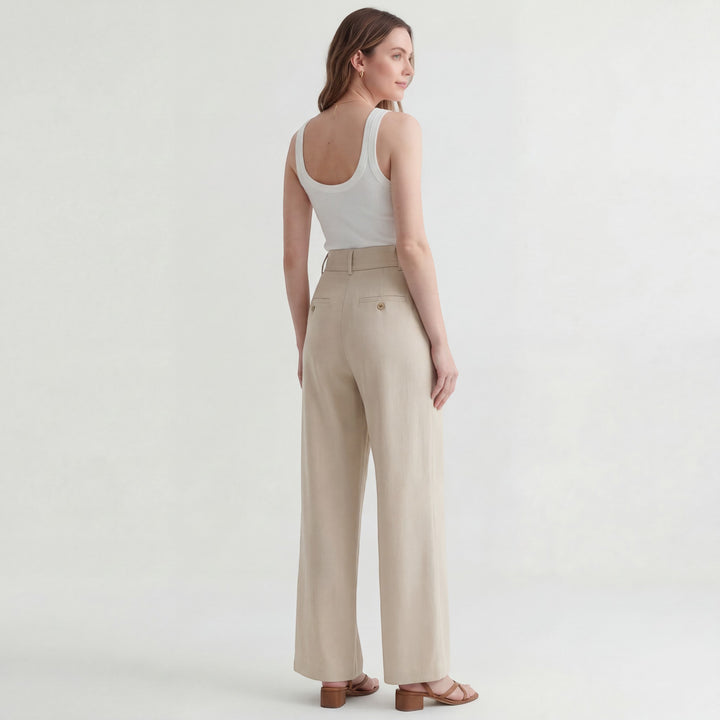 Damenweite Baumwollhose – Schmeichelhafte Passform