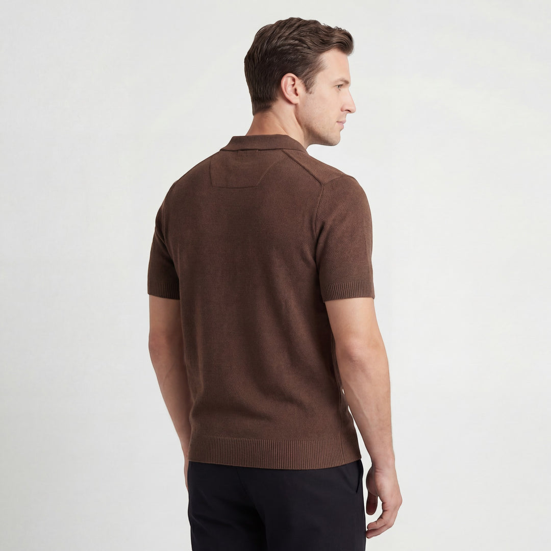 Herren Poloshirt aus Baumwollstrick – Slim Fit