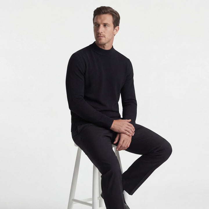 Herrenfeinstrickpullover – Pullover mit Rundhalsausschnitt, taillierter Schnitt
