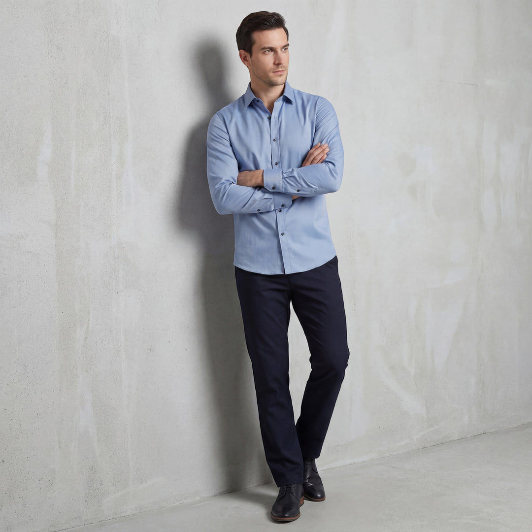 Claire Mode | Camicia Uomo Slim Fit Regolata Antipiega