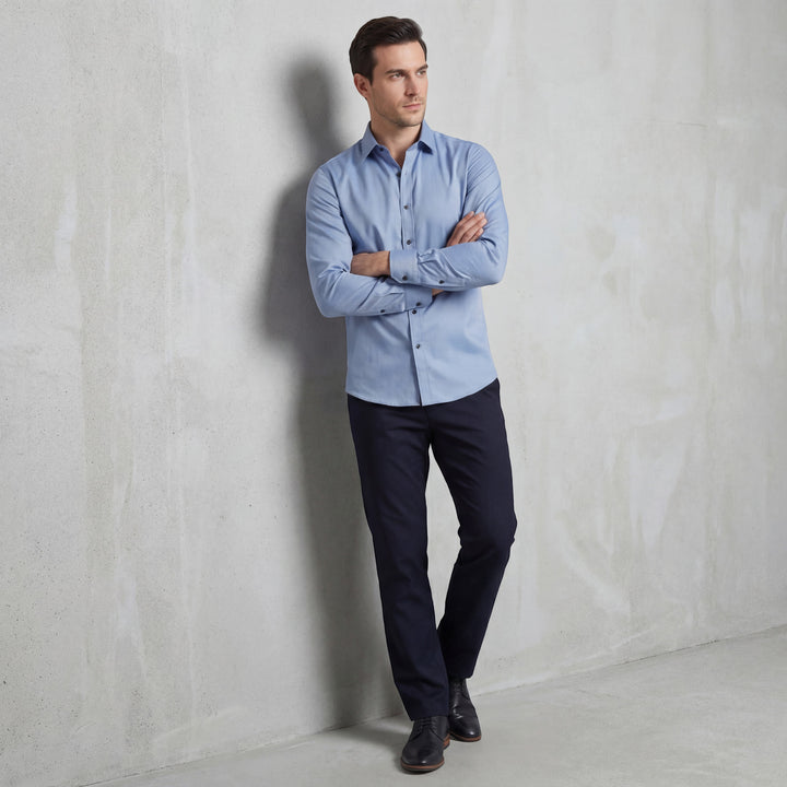 Claire Mode | Camicia Uomo Slim Fit Regolata Antipiega